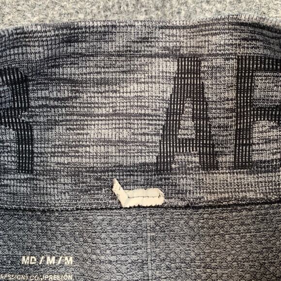 Under Armour Leggings Womens M Medium Gray Seamless Knit Compression Capri - Picture 6 of 10